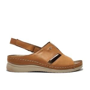 NEW HELIOS women's eos leather sandals in orange